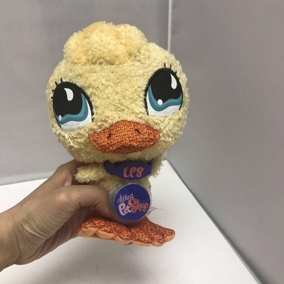 Littlest Pet Shop Other - Littlest Pet Shop Yellow Duck Virtual Interactive Pet Easter Chick Plush Toy 8"
